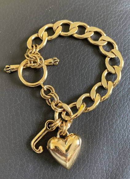 Juicy Couture Puffy Heart Charm Bracelet - Picture 3 of 5